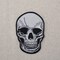 4 inch Human Skull, Halloween, Gothic, Embroidered, Iron on Patch